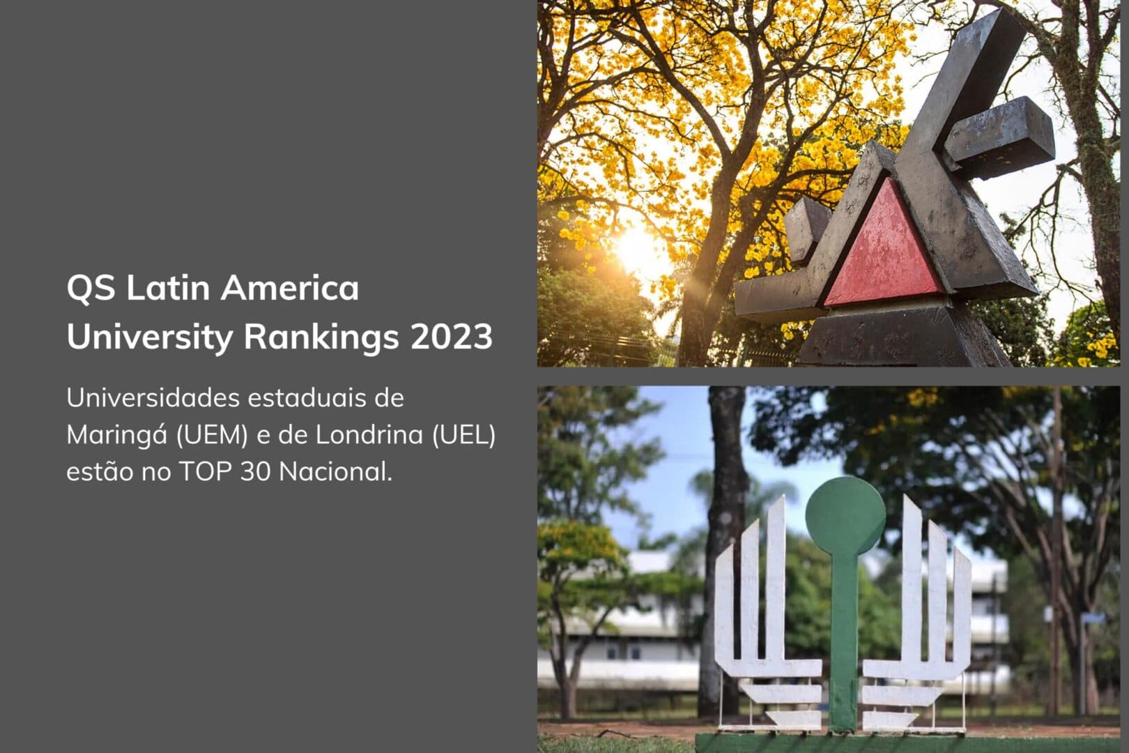 Universidades estaduais do Paraná se destacam em mais um ranking internacional