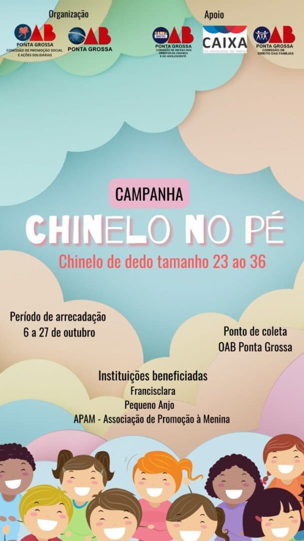 OAB PG realiza Campanha Chinelo no Pé
