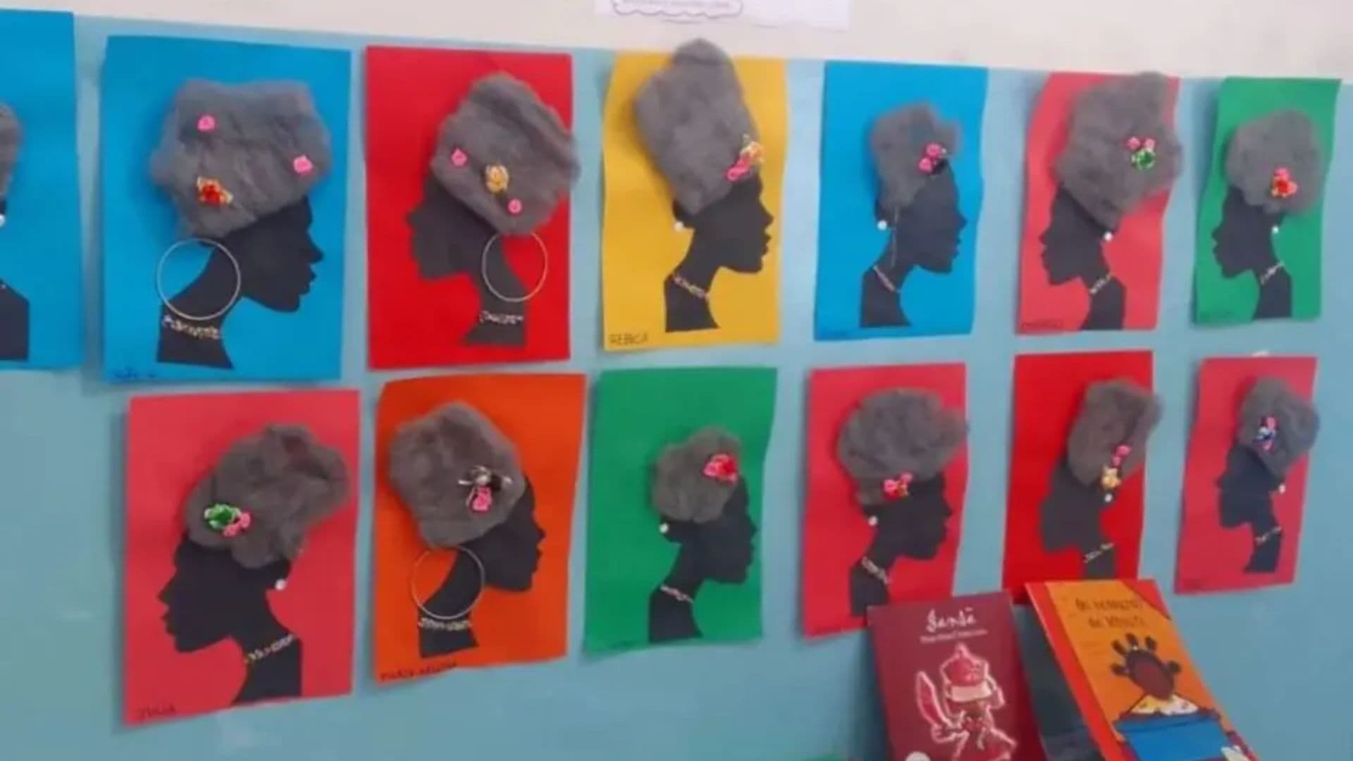 Escola usa palha de aço para representar cabelo afro no Paraná