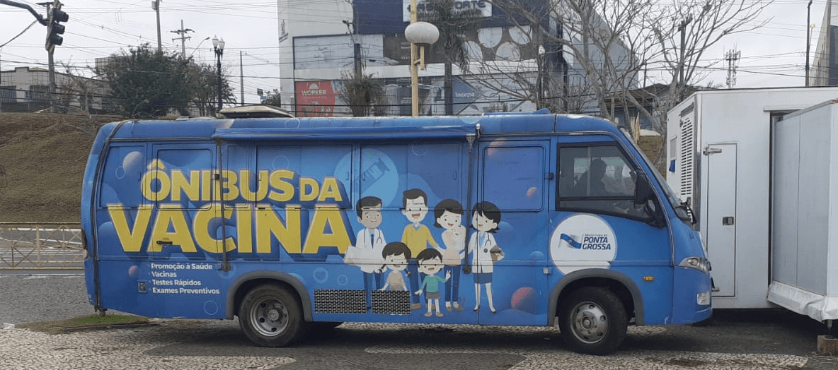 Ônibus da Vacina segue neste fim de semana na Expo&Flor em PG