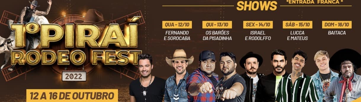Faltam sete dias para a 1ª Piraí Rodeo Fest com diversas atrações