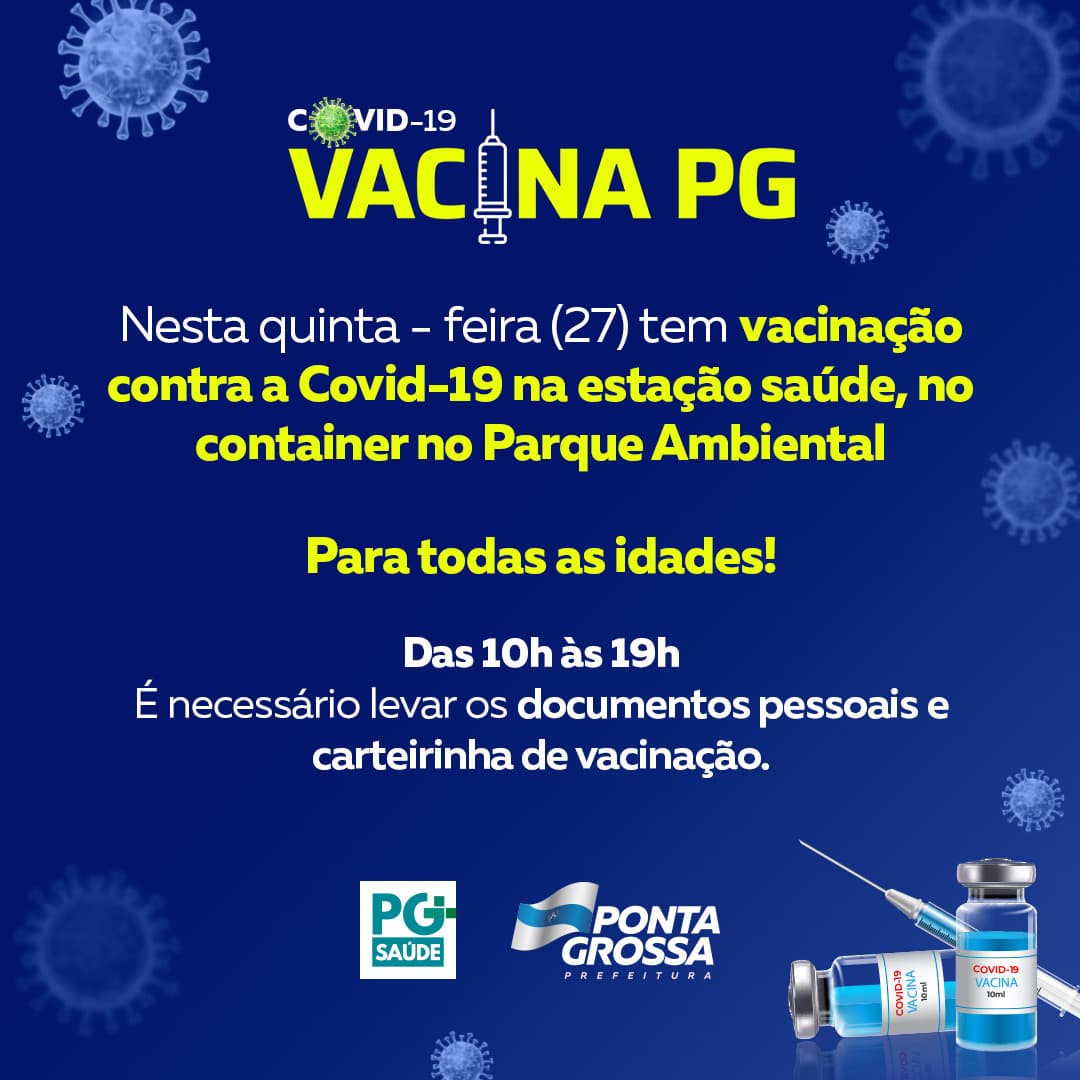 Parque Ambiental conta com container de vacinação contra Covid-19