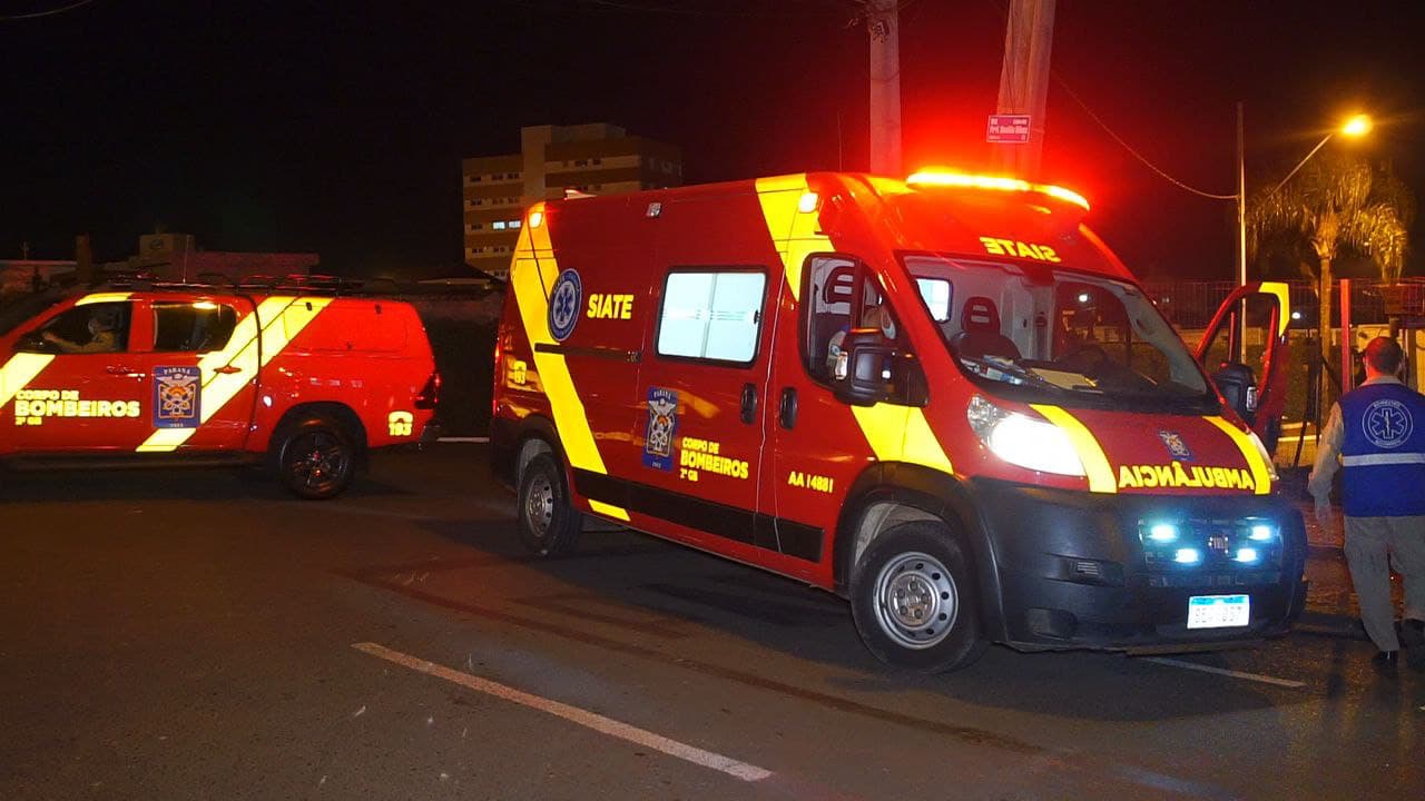 Motociclista escorrega na curva e fica ferido em bairro de PG