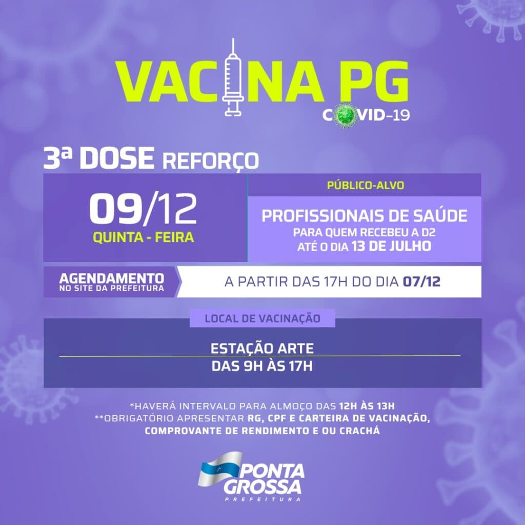 PG realiza nova etapa de vacinação para profissionais da saúde