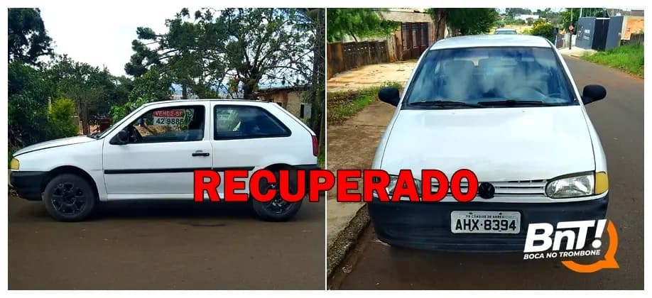 Após denúncia, polícia recupera carro furtado e prende ladrão em Uvaranas