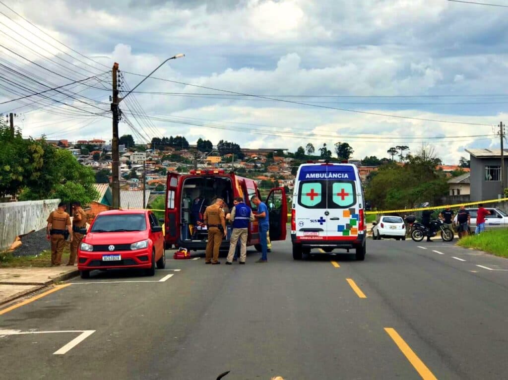 URGENTE: Homem é baleado em confronto com a PM em Ponta Grossa