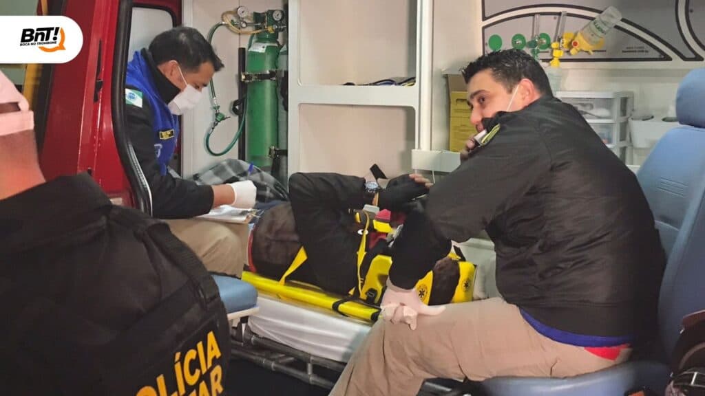 Motociclista tem fratura exposta após motorista furar a preferencial em PG