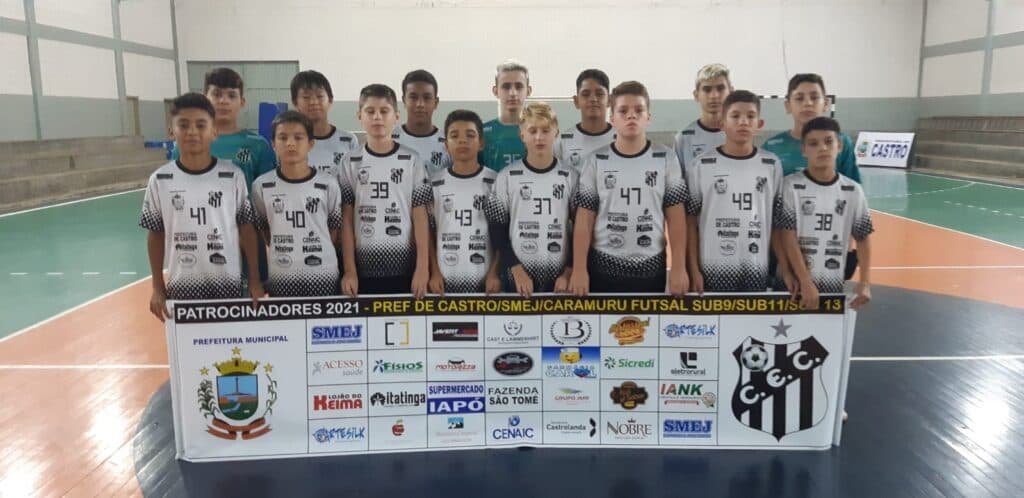 Castro participa da Taça Paraná de Futsal Masculino Sub 13
