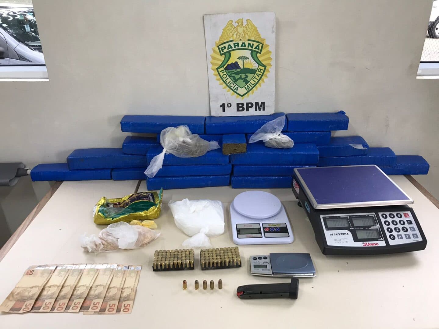 Inteligência da PM realiza grande apreensão de drogas em PG
