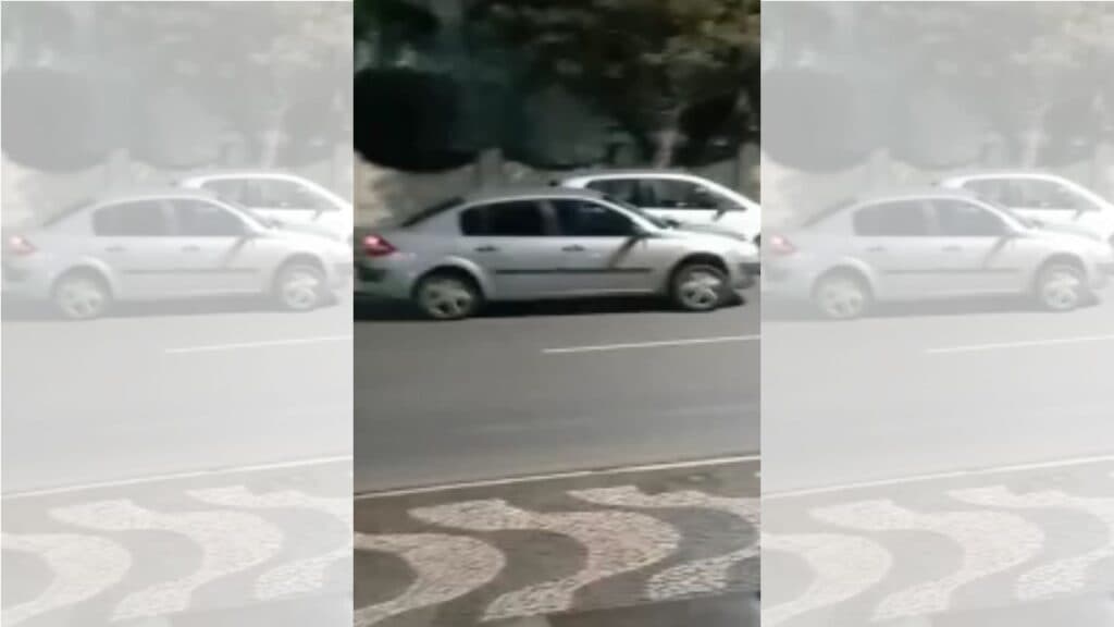 Mulher procura por motorista que bateu no seu carro e fugiu