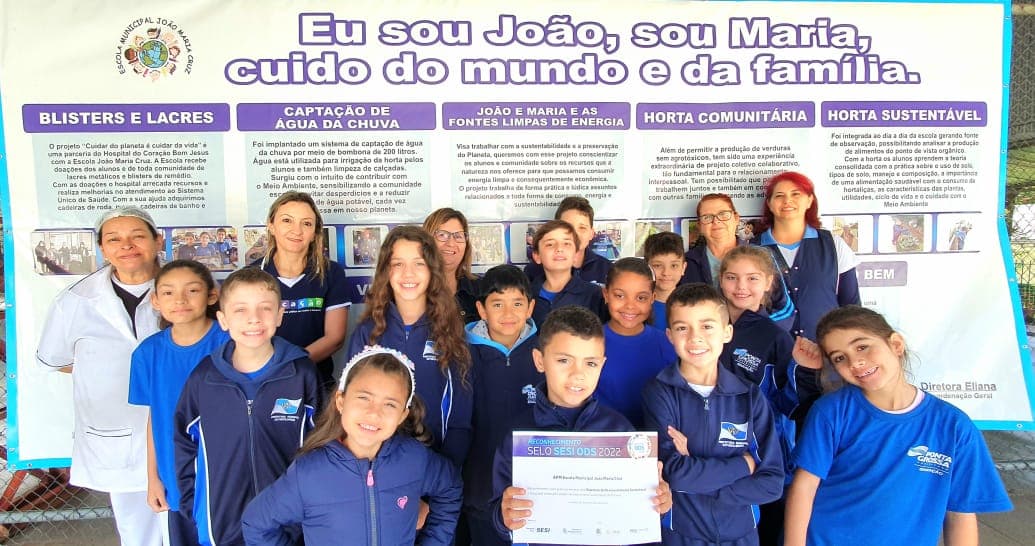 Escola João Maria Cruz conquista o Selo Sesi ODS