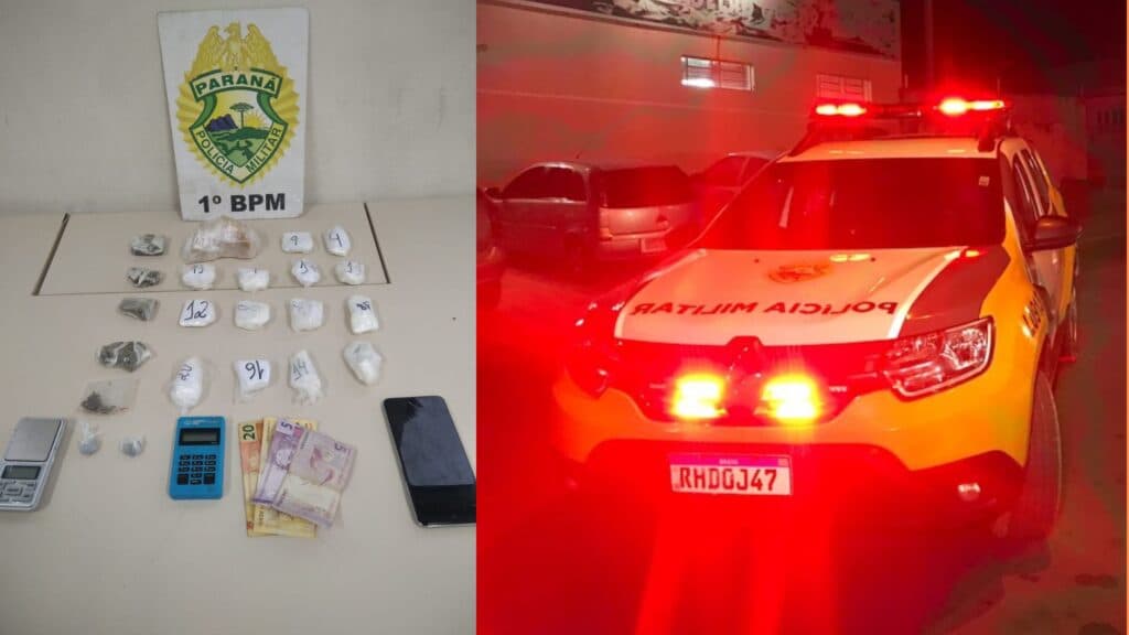 ‘Débito ou crédito?’: PM prende homem com diversas drogas em PG