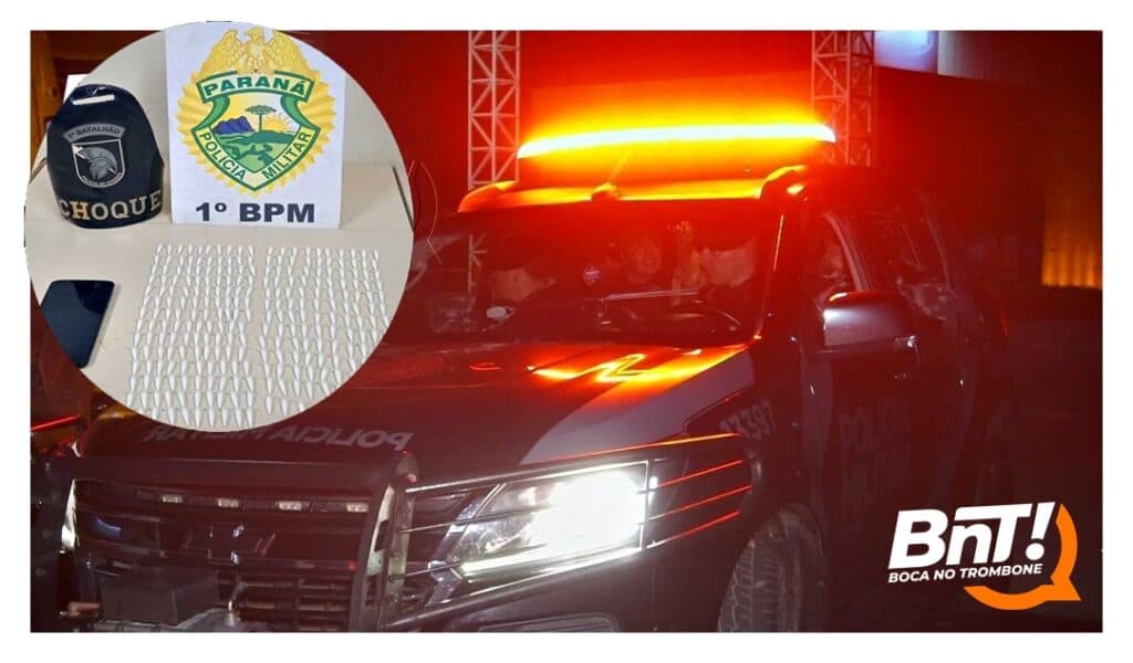 CHOQUE descobre entrega de cocaína por mototáxi e traficante acaba preso