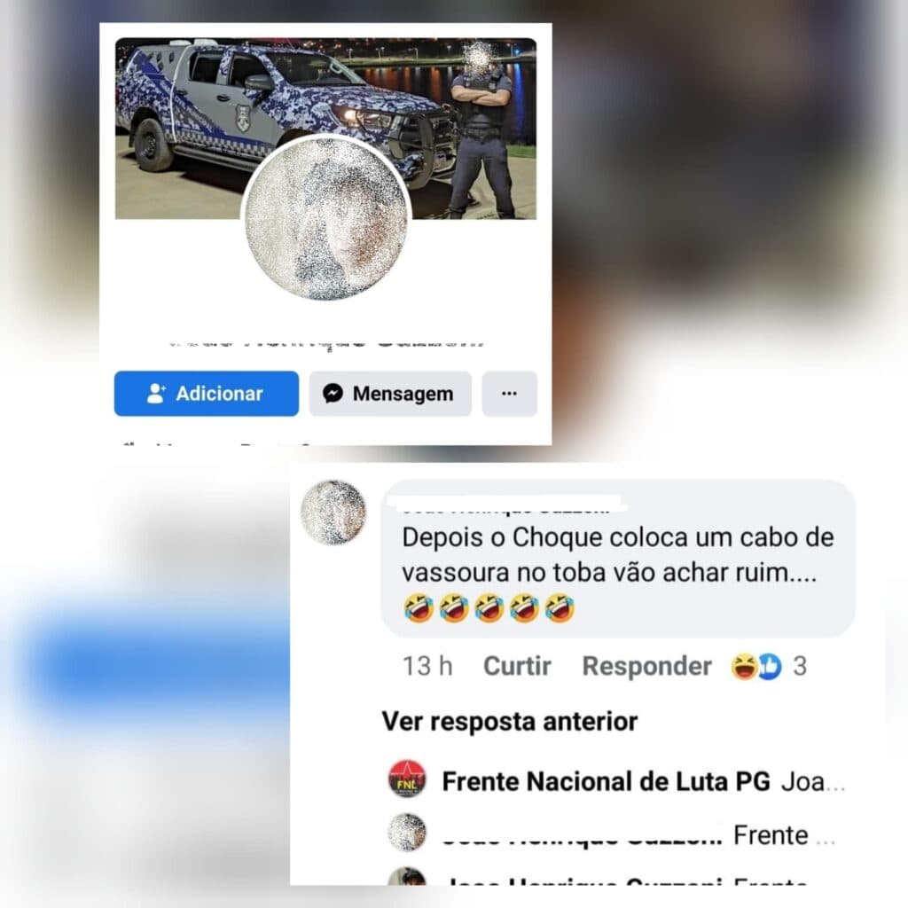 Guarda Municipal de Ponta Grossa faz apologia a tortura e é criticado nas redes sociais