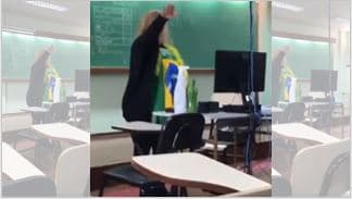 Escola de PG confirma demissão de professora que faz saudação nazista
