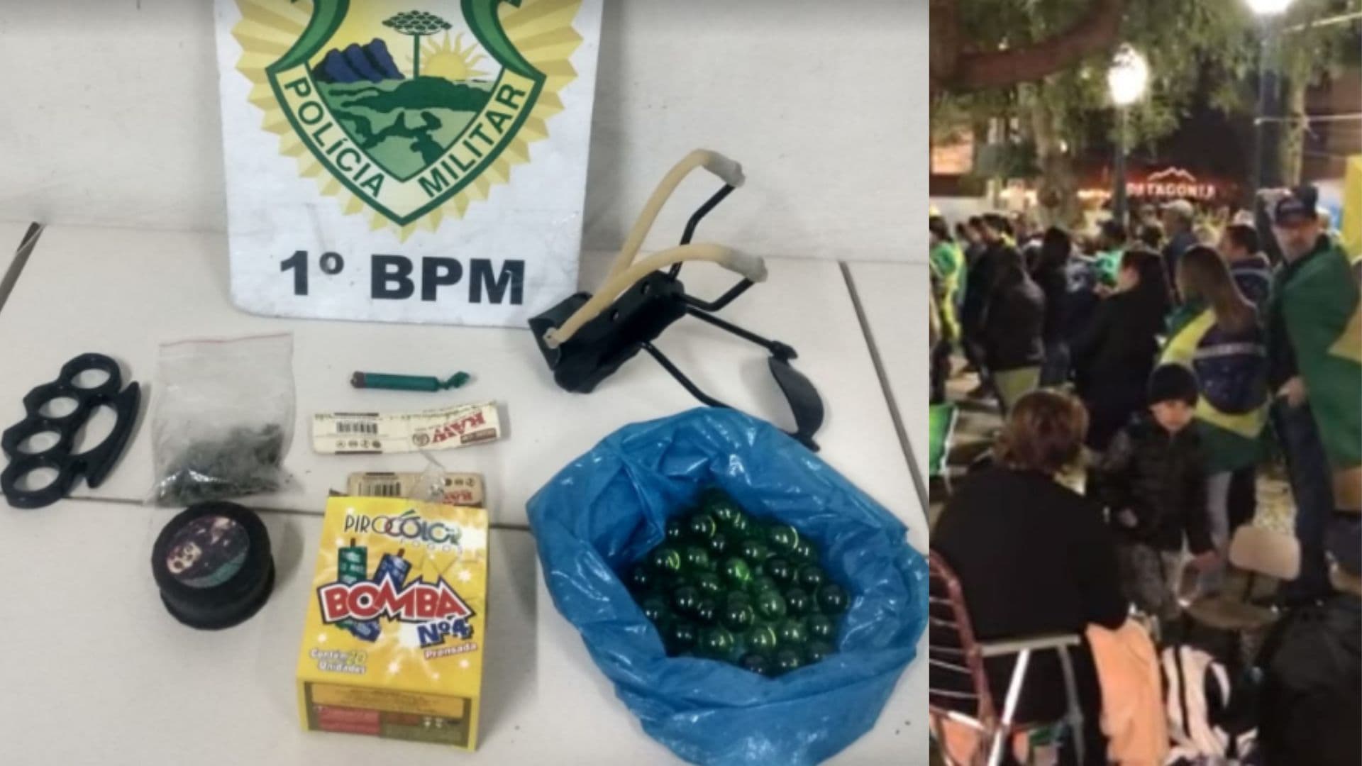Explosões e fumaça surpreendem manifestantes próximo a Catedral de PG