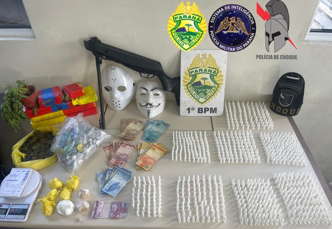 Mulher é presa com cocaína, maconha e crack em PG