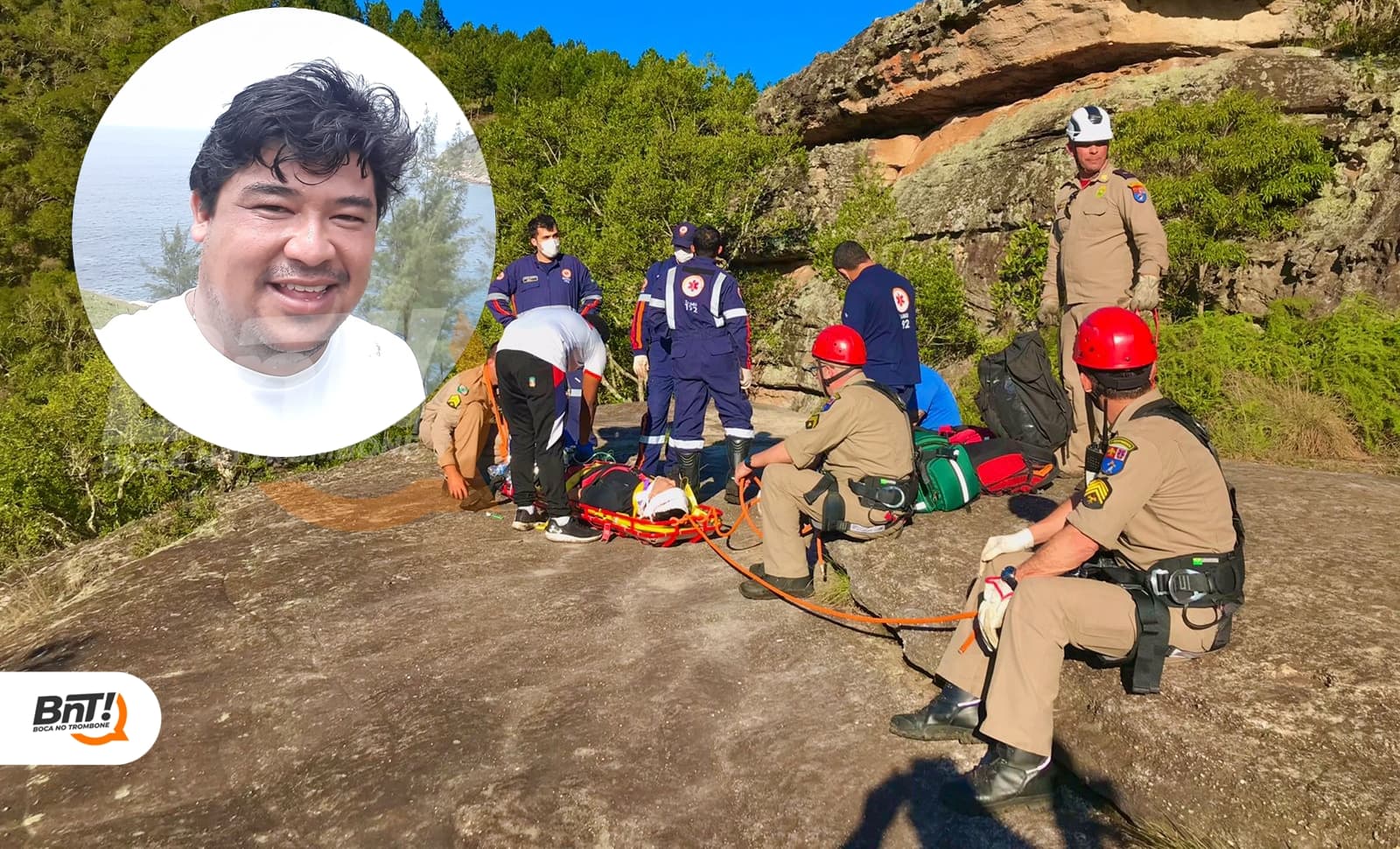 Morre em hospital homem que sofreu queda na cachoeira São Jorge