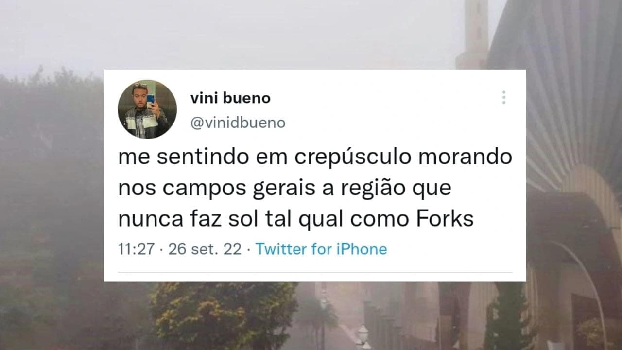Com o desaparecimento do sol, grande volume de chuva e frio, clima vira meme nas redes sociais