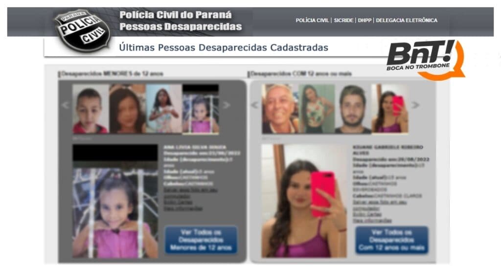 PG registra 138 desaparecimentos de pessoas somente neste ano