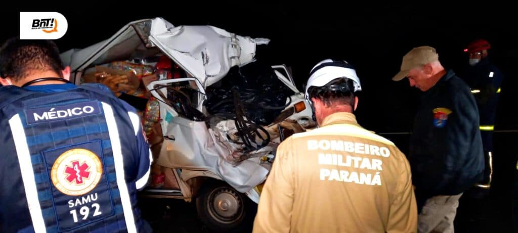 Morre motorista em grave acidente na BR 376, próximo a Ambev