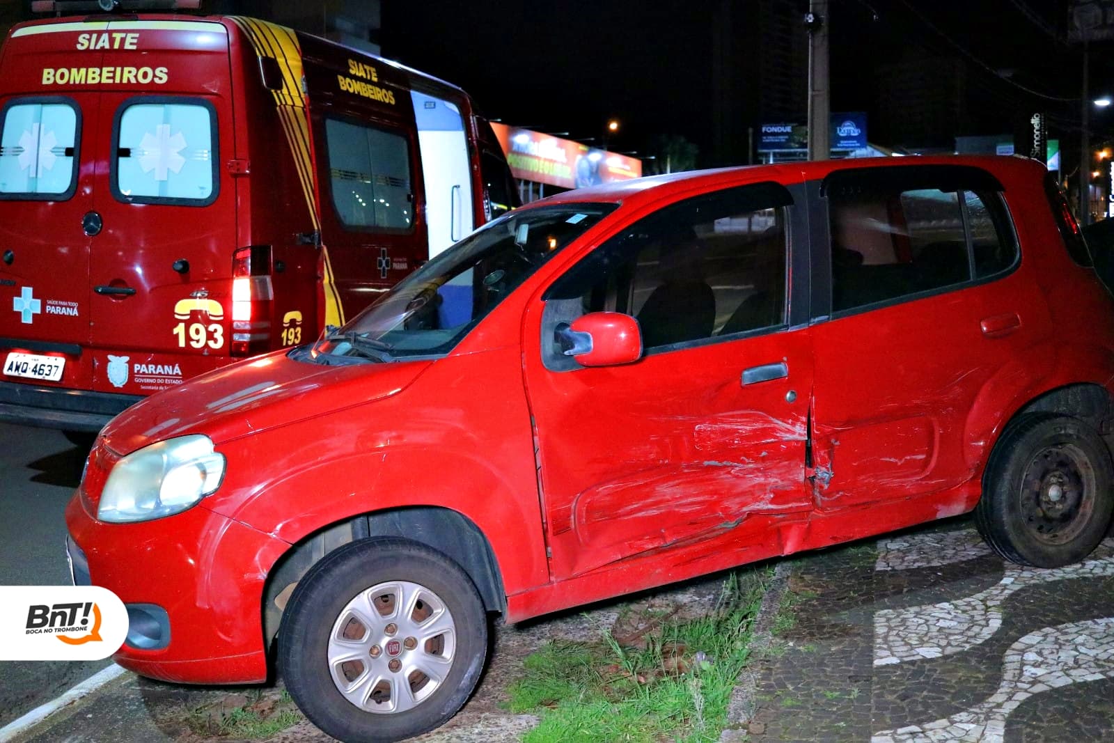 Imprudência no trânsito causa acidente próximo ao Fórum de PG
