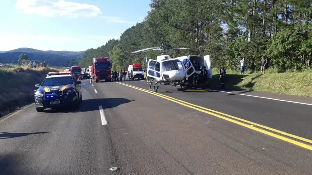 Grave acidente deixa óbito na BR-376