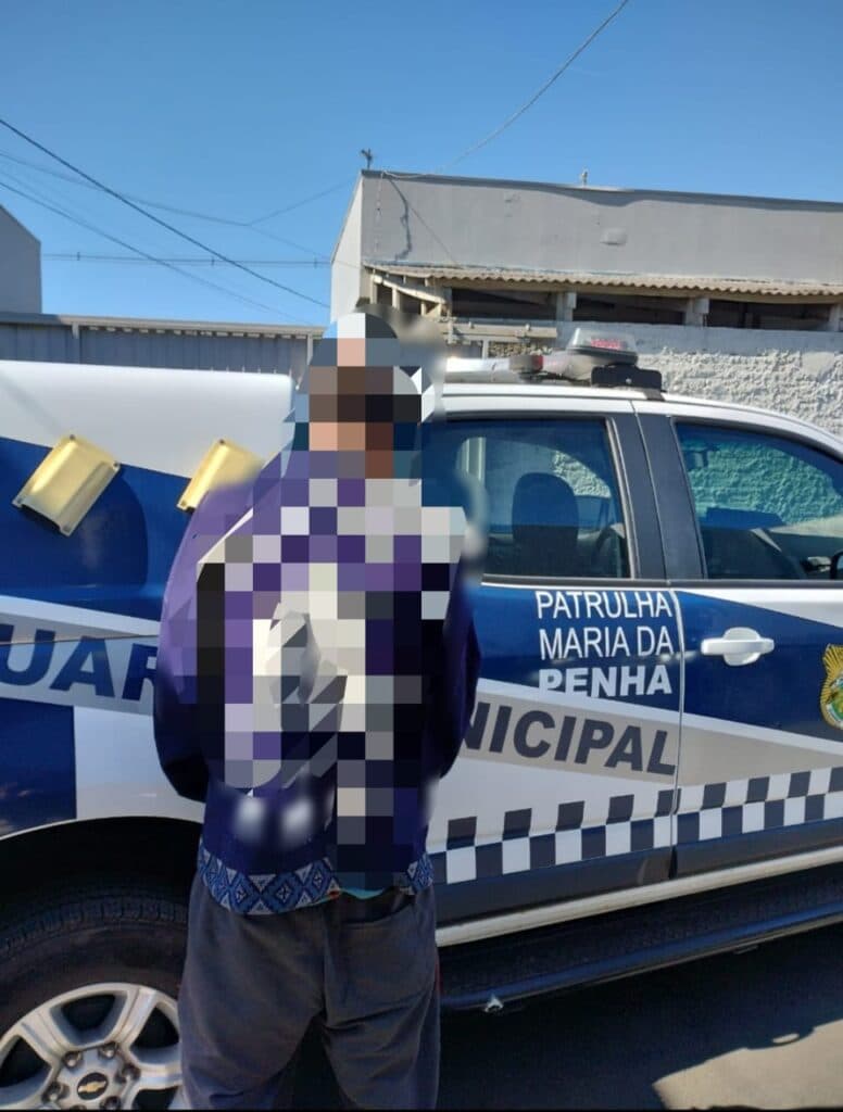 Patrulha Maria da Penha prende usuário de droga que agrediu a mãe