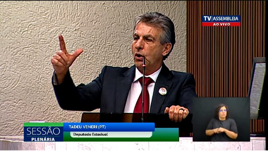 Deputado Tadeu Veneri diz que caminhoneiros manifestantes são vagabundos e criminosos