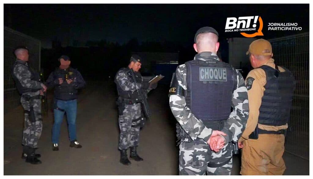 Quadrilha faz reféns durante assalto a transportadora em Ponta Grossa