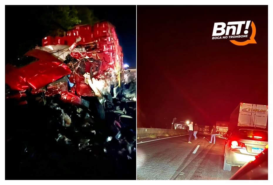 Acidente entre caminhões deixa um morto na BR-376 nos Campos Gerais