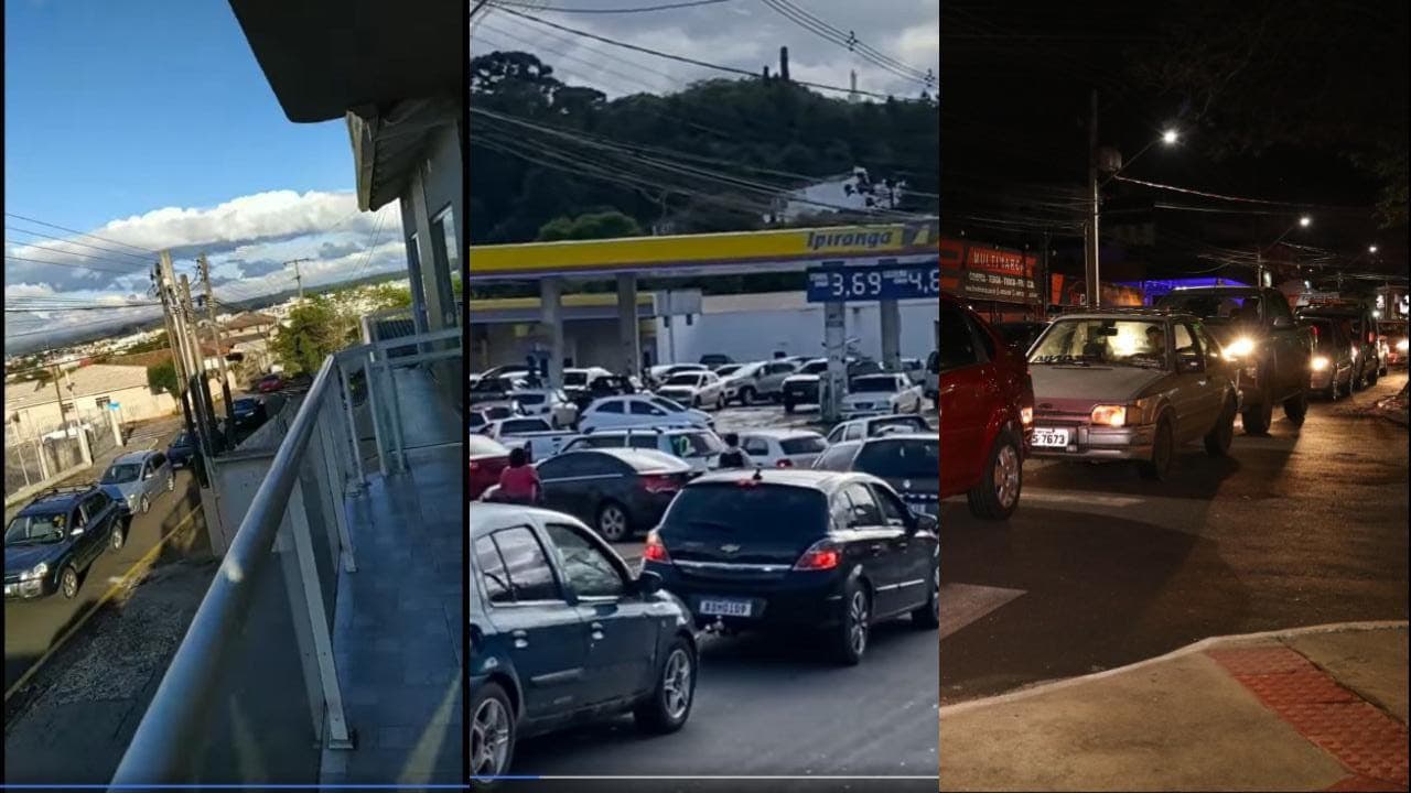 Motoristas fazem filas nos postos de combustíveis com medo de bloqueio nas rodovias