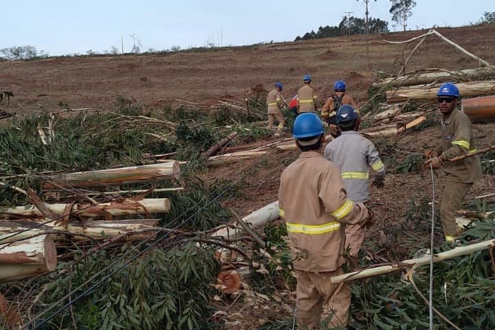 Copel já atendeu mais de 9 mil ocorrências após temporal