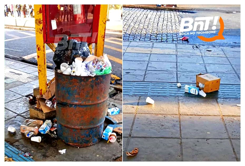 Passageiros reclamam de sujeira em terminais de ônibus de PG