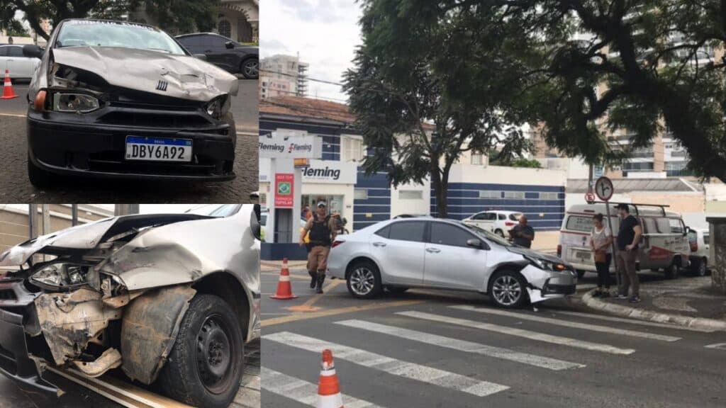 Carro fura preferencial, causa acidente e deixa vítima em PG