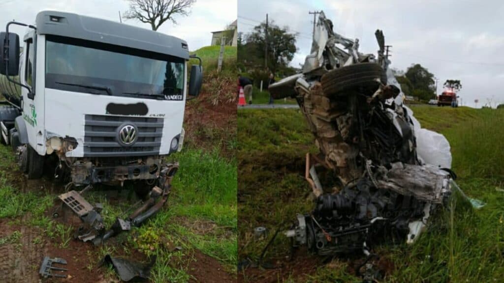 Colisão frontal resulta em morte na PR-438, em Teixeira Soares