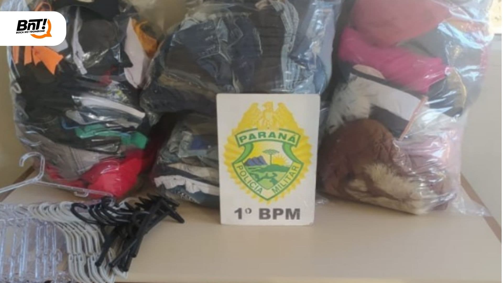 PM encontra roupas furtadas de Teixeira Soares em PG