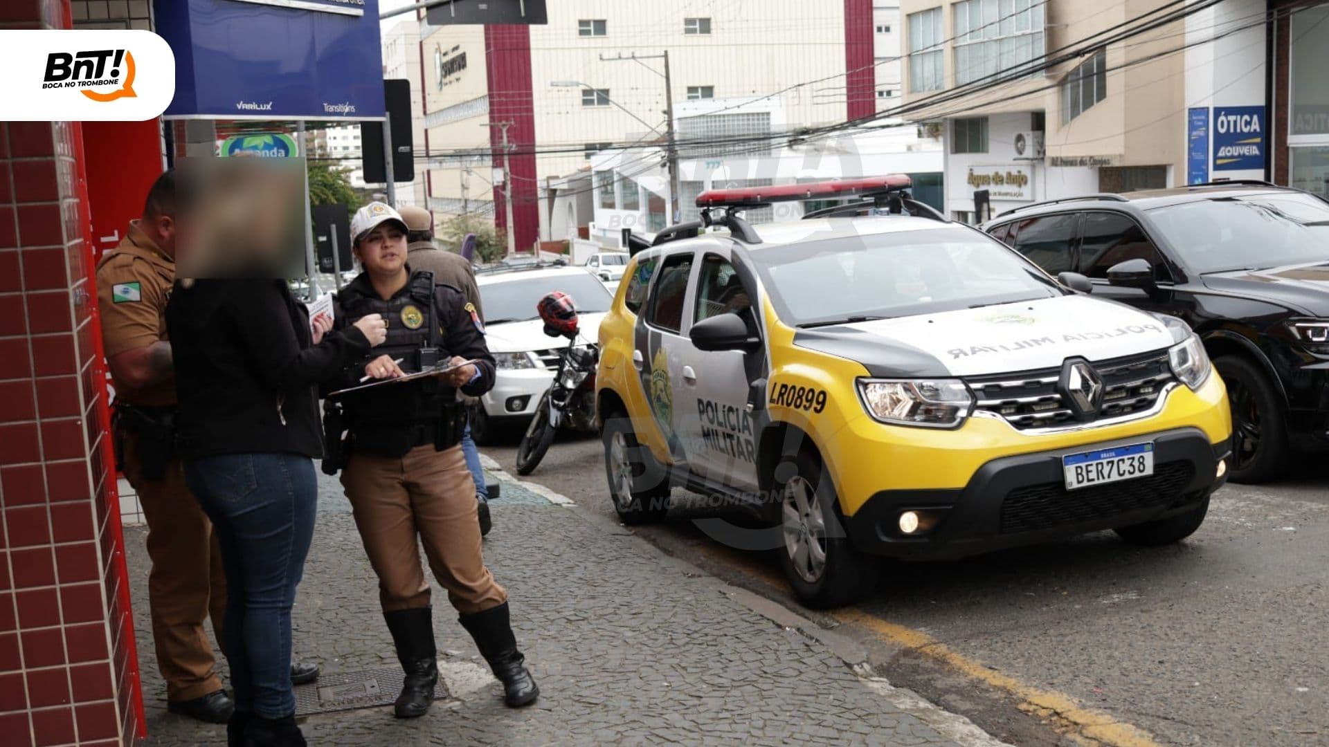 Criança salva pai de atropelamento no centro de Ponta Grossa
