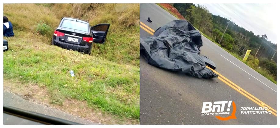Urgente: Grave acidente deixa um morto na BR-277 em Palmeira