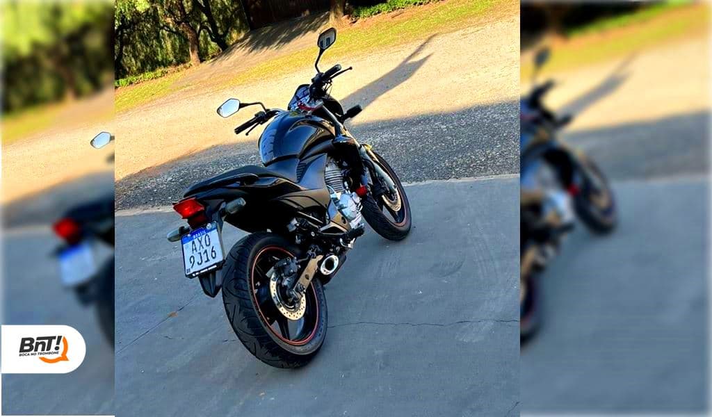 Estudante pede ajuda para encontrar moto furtada no centro de PG