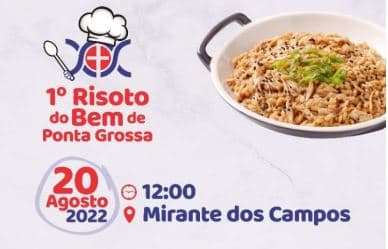 Vem aí a primeira edição do Risoto do Bem de Ponta Grossa