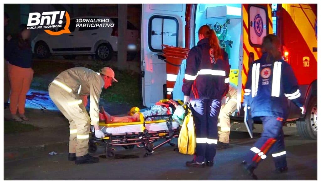 Homem é esfaqueado por justiceiro após tentar contra a vida de esposa e filha