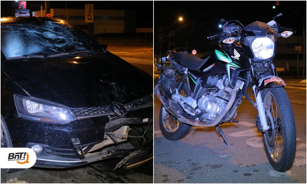 Colisão no bairro Nova Rússia deixa motociclista ferido em PG