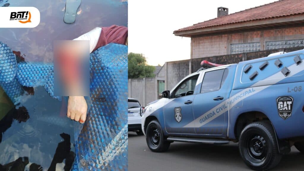 Mulher é atacada por cão e pula na piscina  para tentar se salvar em PG