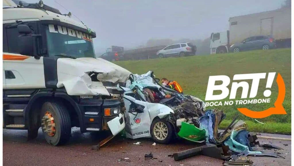 Três pessoas morrem e duas ficam em estado grave em acidente na BR-277