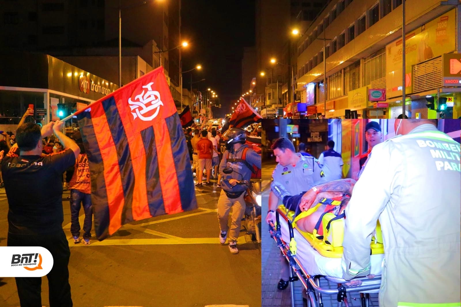 Pancadaria de  torcedores de Corinthians e flamengo deixa homem ferido em PG