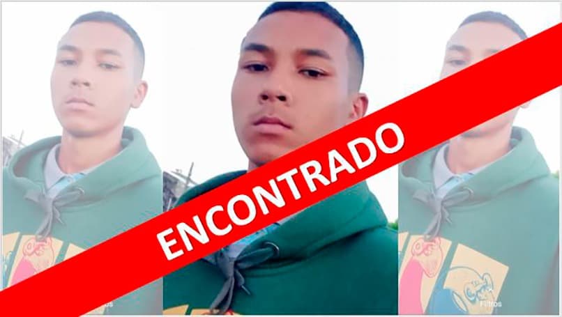 Familiares encontram jovem desaparecido