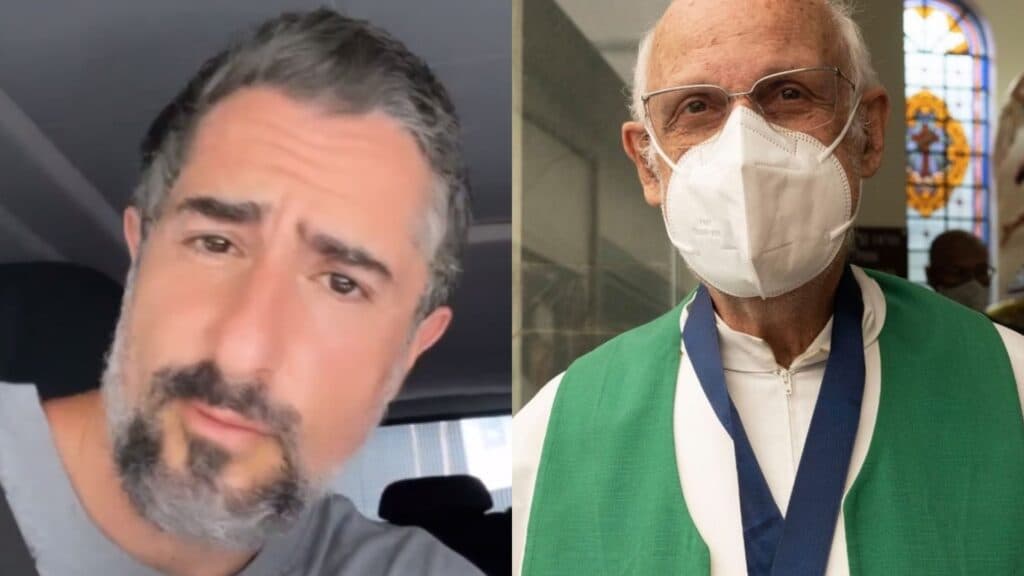 Marcos Mion rebate padre Júlio Lancellotti após crítica por tênis de R$ 80 mil