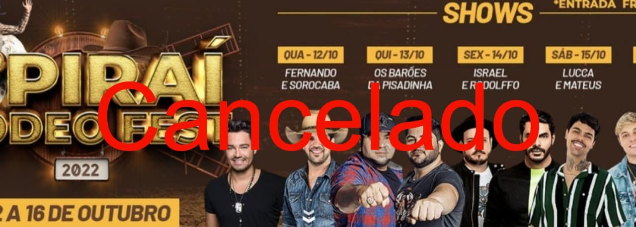 Justiça determina suspenção de shows da 1º Rodeo Fest em Piraí do Sul
