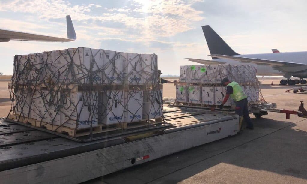 Brasil recebe lote com 2,4 milhões de vacinas da Pfizer